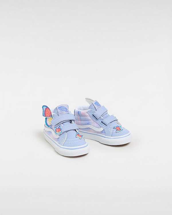 Kids' Vans Sk8-Mid Reissue Hook and Loop (1-4 Years) Sneakers Purple Malaysia | VN9168203