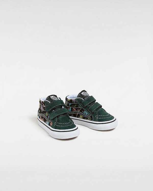 Kids' Vans Sk8-Mid Reissue Hook and Loop Glow (1-4 Years) Sneakers Multicolor Malaysia | VN0673815