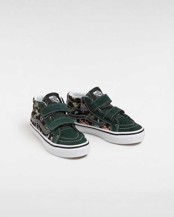 Kids' Vans Sk8-Mid Reissue Hook and Loop Glow (4-8 Years) Sneakers Multicolor Malaysia | VN8794316