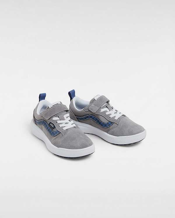 Kids' Vans UltraRange 66 Hook and Loop (4-8 Years) Sneakers Grey Malaysia | VN2461380