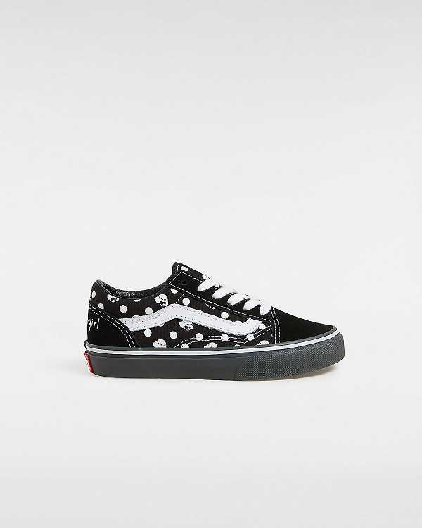 Kids\' Vans Vans X Papergirl Old Skool (4-8 Years) Sneakers Black Malaysia | VN0587962