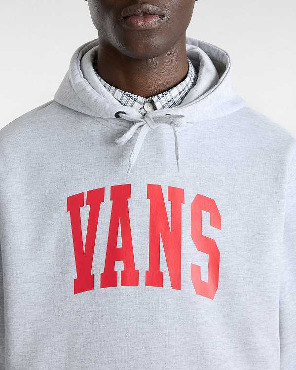 Men Vans Arched Hoodie Grey Malaysia | VN6793241