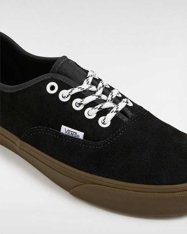 Men Vans Authentic Hairy Suede Sneakers Black Malaysia | VN6182370