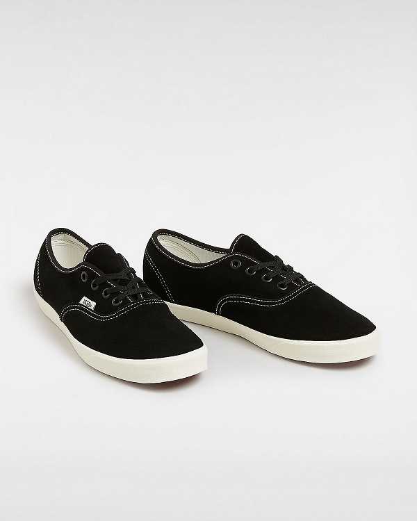 Men Vans Authentic Lowpro Suede Sneakers Black Malaysia | VN4390871