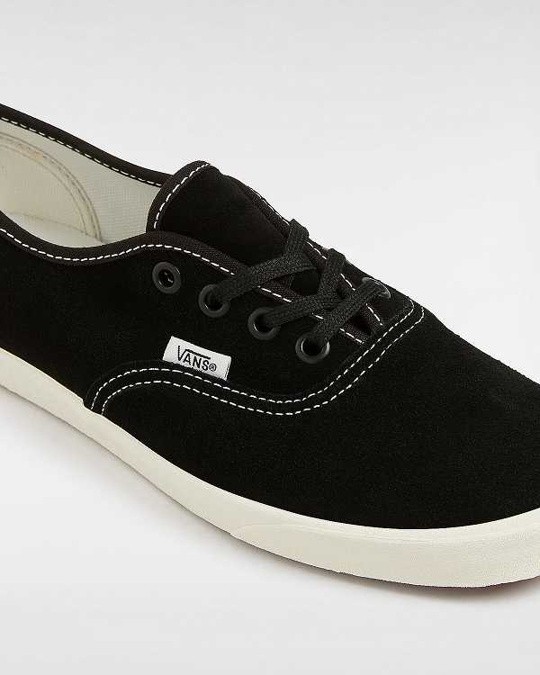 Men Vans Authentic Lowpro Suede Sneakers Black Malaysia | VN4390871