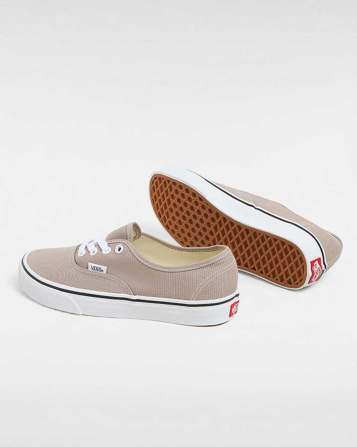 Men Vans Authentic Sneakers Beige Malaysia | VN0576831