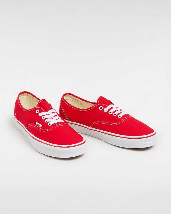 Men Vans Authentic Sneakers Red Malaysia | VN7054821