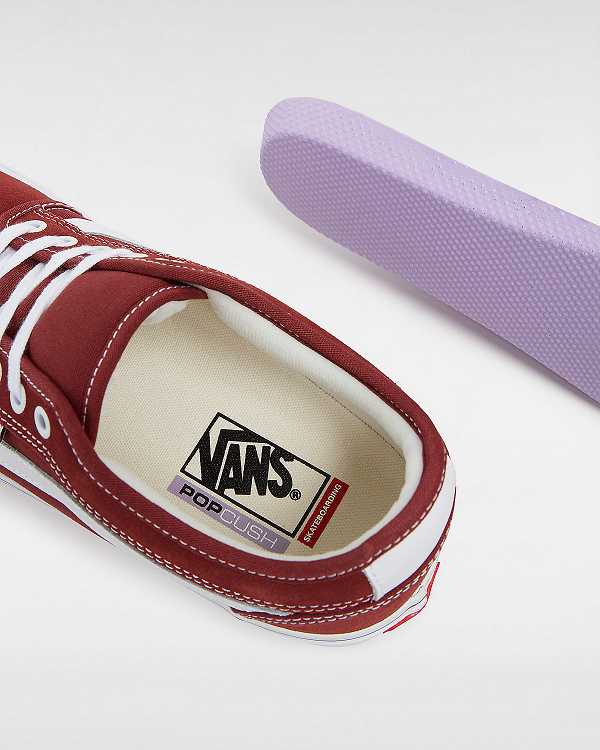 Men Vans Chukka Low Sidestripe Skate Shoes Burgundy Malaysia | VN8216790