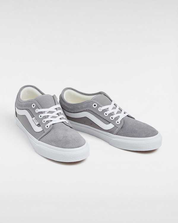 Men Vans Chukka Low Sidestripe Skate Shoes Grey Malaysia | VN2179084