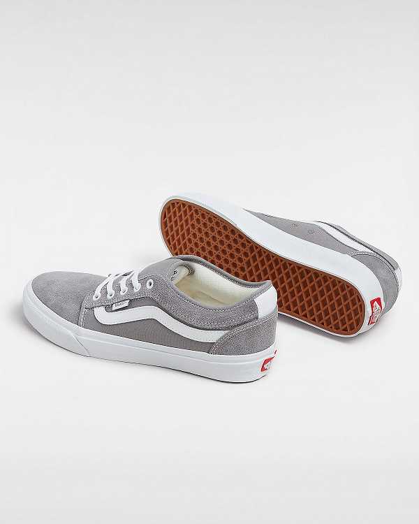 Men Vans Chukka Low Sidestripe Skate Shoes Grey Malaysia | VN2179084