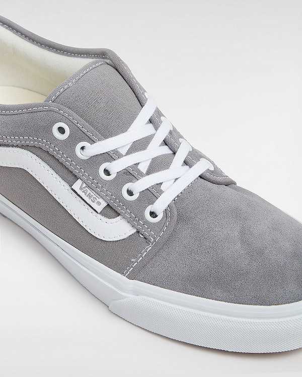 Men Vans Chukka Low Sidestripe Skate Shoes Grey Malaysia | VN2179084