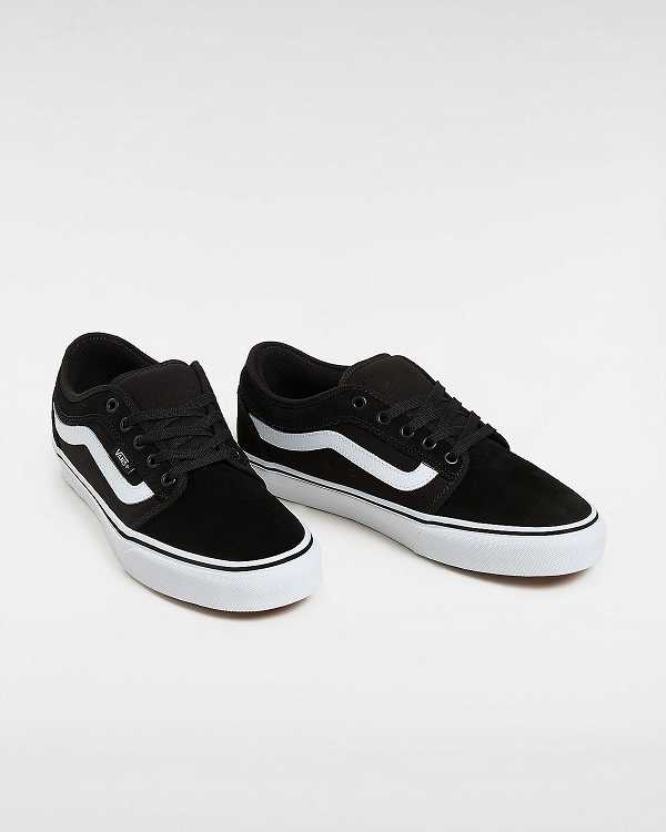 Men Vans Chukka Low Sidestripe Skate Shoes Black Malaysia | VN5731468