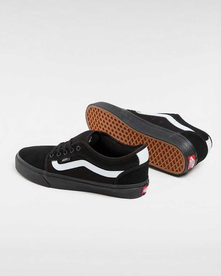 Men Vans Chukka Low Sidestripe Skate Shoes Black Malaysia | VN2135896