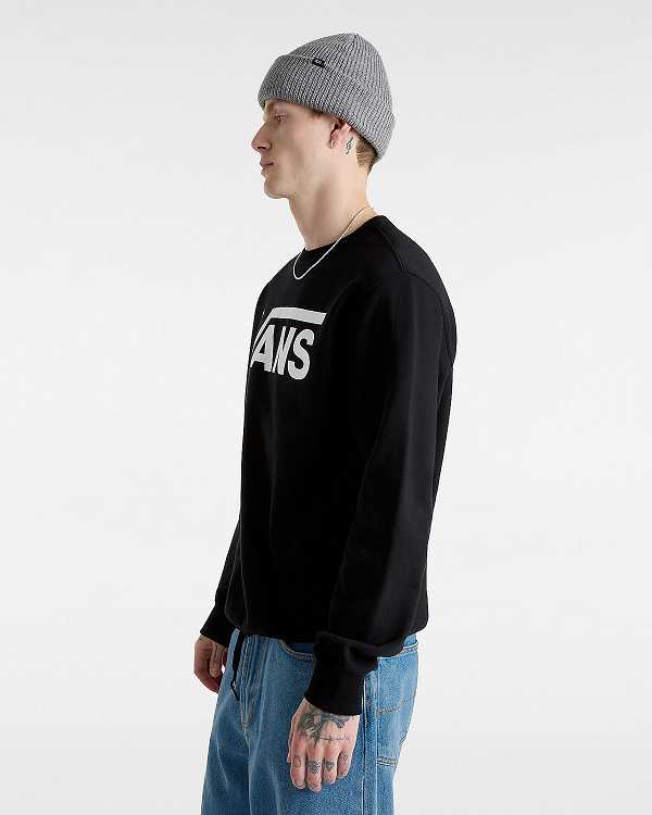 Men Vans Classic III Crew Sweatshirt Black Malaysia | VN1652978