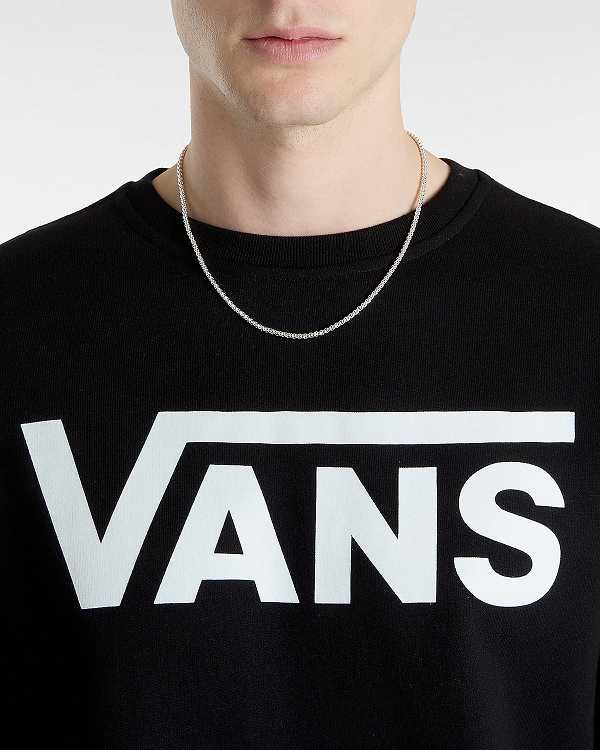 Men Vans Classic III Crew Sweatshirt Black Malaysia | VN1652978