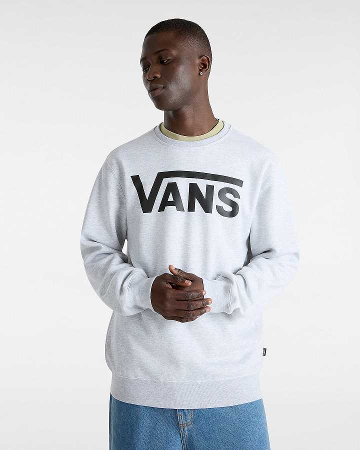 Men Vans Classic III Crew Sweatshirt Grey Malaysia | VN1076825