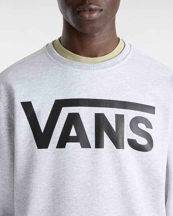 Men Vans Classic III Crew Sweatshirt Grey Malaysia | VN1076825