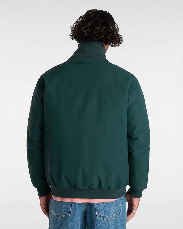 Men Vans Clifton Down Bomber Jackets Green Malaysia | VN4589073