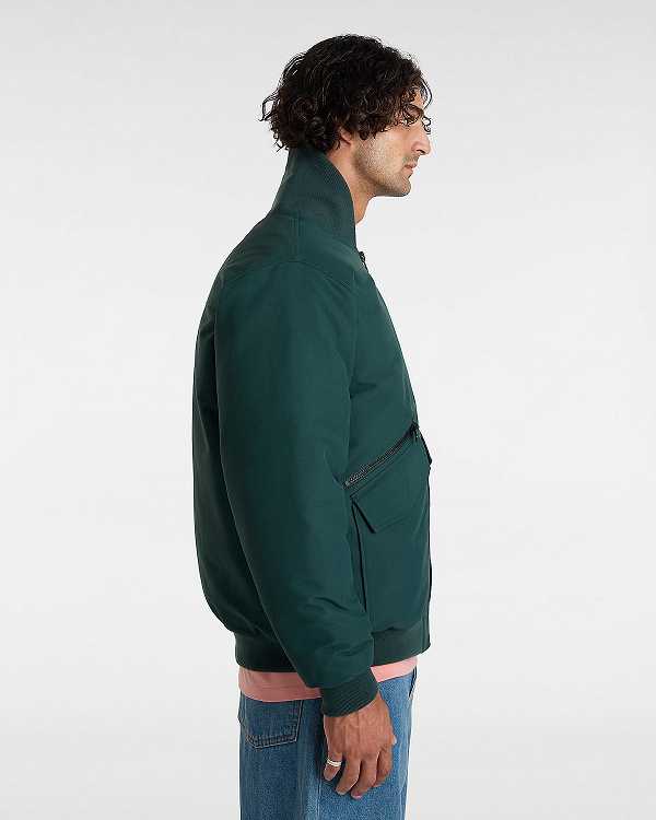 Men Vans Clifton Down Bomber Jackets Green Malaysia | VN4589073