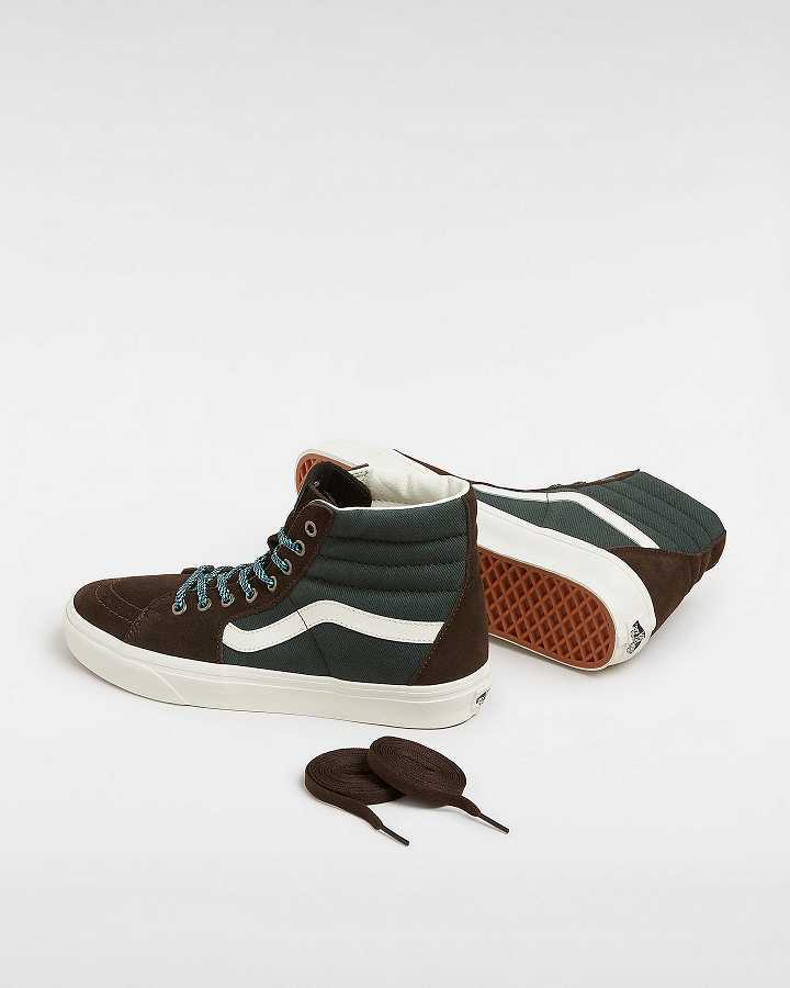 Men Vans Colour Theory Sk8-Hi Skate Shoes Green Malaysia | VN1340869