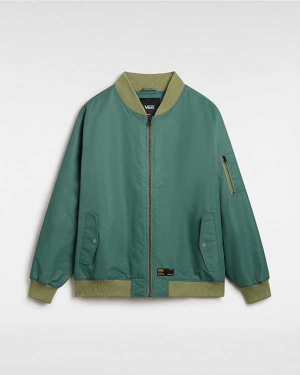 Men Vans Copley Bomber Jackets Green Malaysia | VN0213685