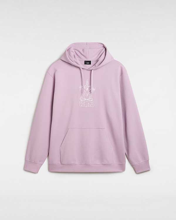 Men Vans Crazy Eddy 66 Loose Hoodie Purple Malaysia | VN3769045