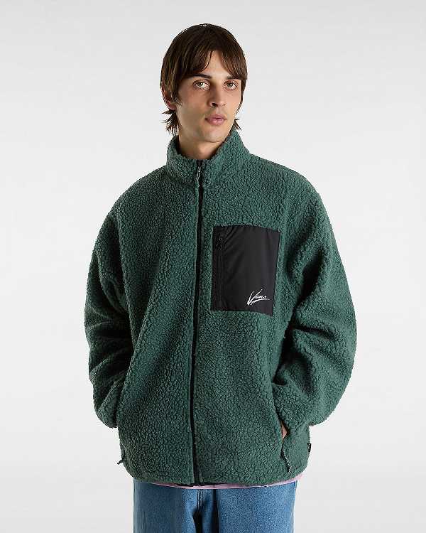 Men Vans Dettori Full Zip Jacket Green Malaysia | VN5238697