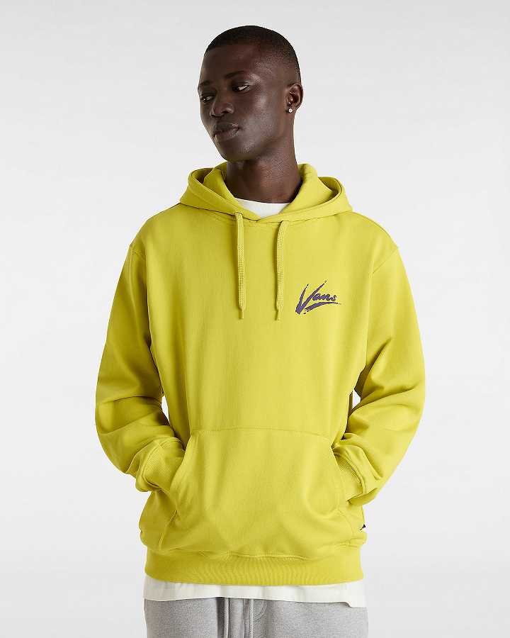 Men Vans Dettori Loose Hoodie Yellow Malaysia | VN2198670