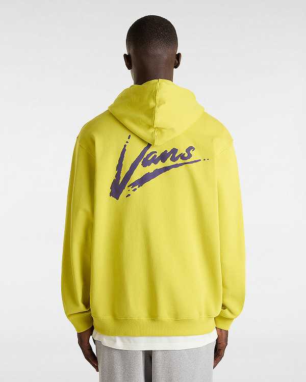 Men Vans Dettori Loose Hoodie Yellow Malaysia | VN2198670