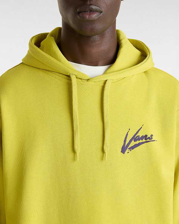 Men Vans Dettori Loose Hoodie Yellow Malaysia | VN2198670