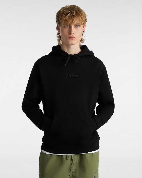 Men Vans Essential Relaxed Hoodie Black Malaysia | VN4125376