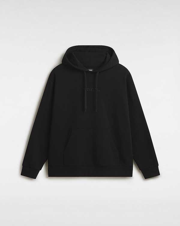 Men Vans Essential Relaxed Hoodie Black Malaysia | VN4125376