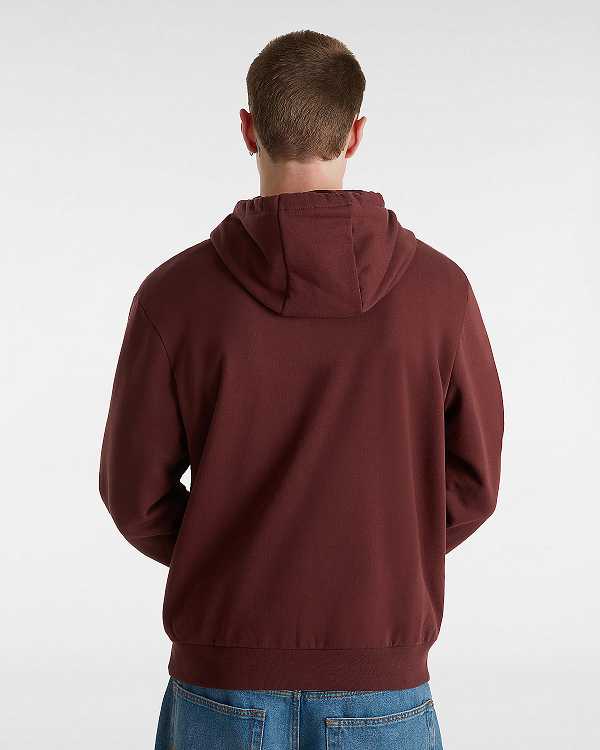 Men Vans Essential Relaxed Hoodie Brown Malaysia | VN0458793