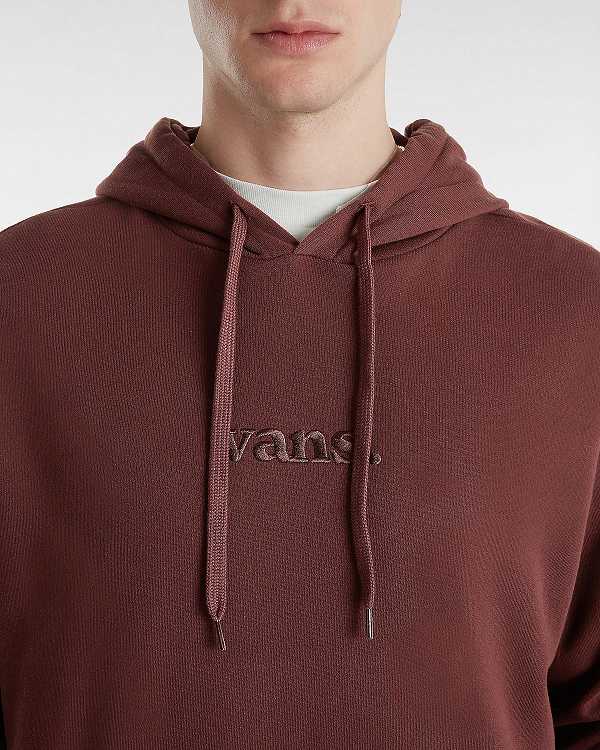 Men Vans Essential Relaxed Hoodie Brown Malaysia | VN0458793