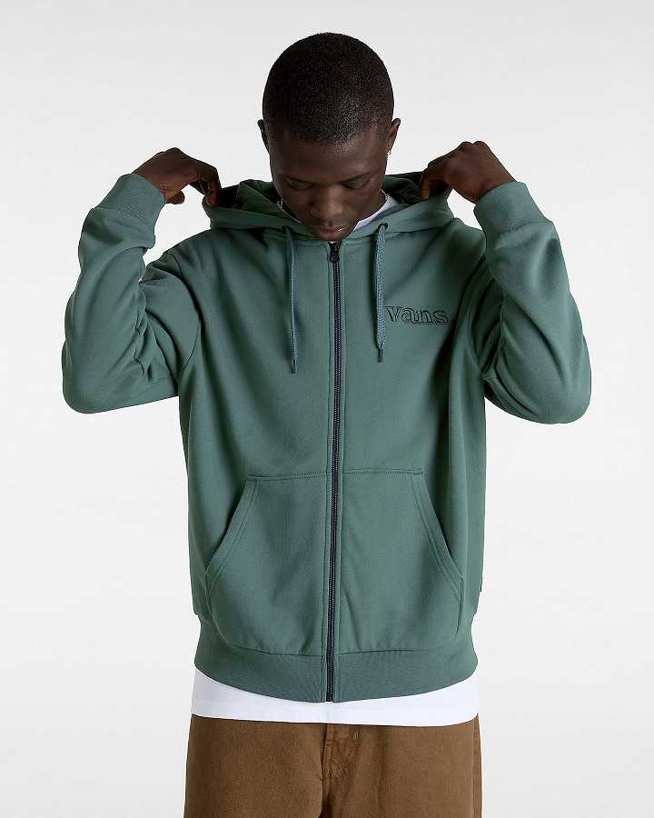 Men Vans Essential Relaxed Hoodie Green Malaysia | VN4298016