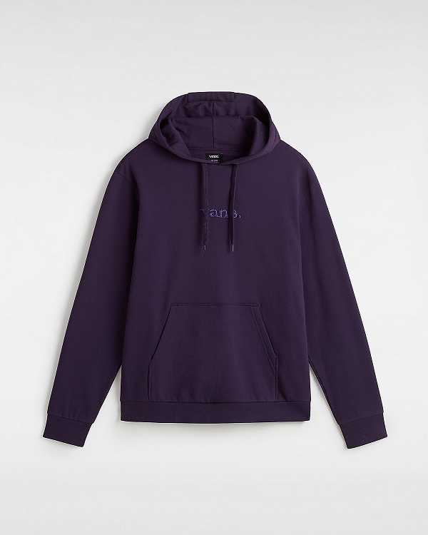 Men Vans Essential Relaxed Hoodie Purple Malaysia | VN7652109