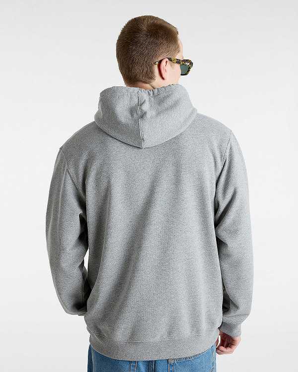 Men Vans Global Line Loose Hoodie Grey Malaysia | VN6971025