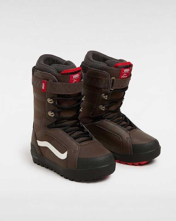 Men Vans Hi-Standard Pro X Jill Perkins MTE Snowboard Boots Black / Brown Malaysia | VN3927605