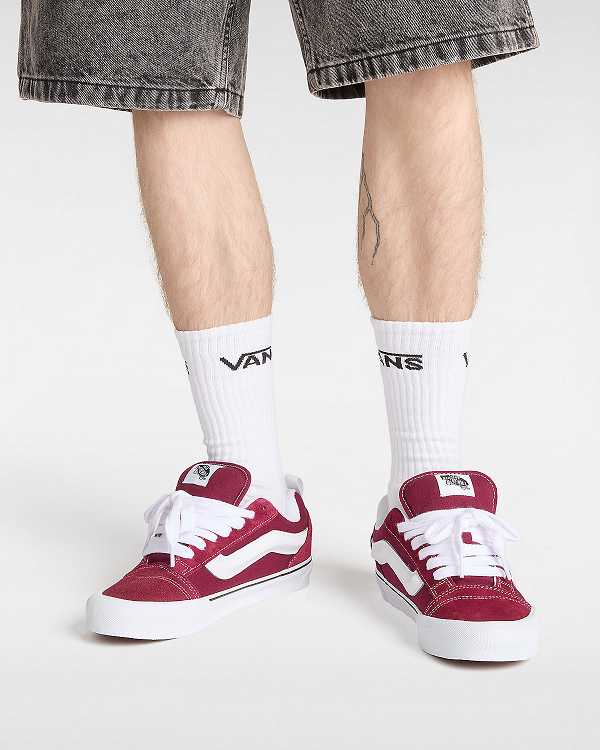 Men Vans Knu Skool Sneakers Burgundy Malaysia | VN3072196