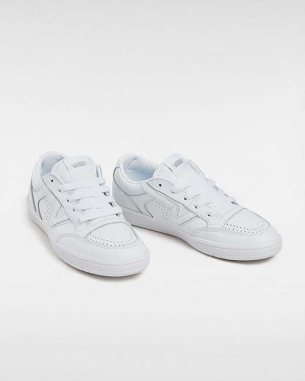 Men Vans Leather Lowland Comfycush Sneakers White Malaysia | VN0357468