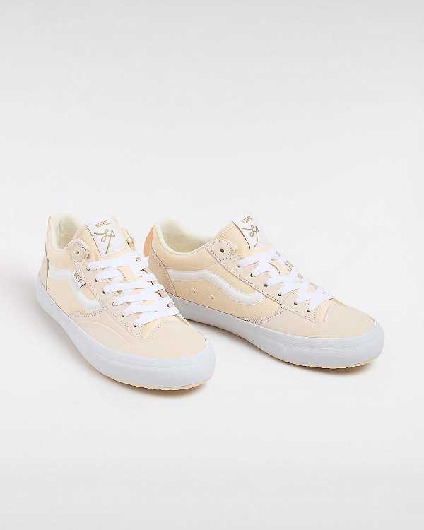 Men Vans Lizzie Low Skate Shoes Beige Malaysia | VN0293875