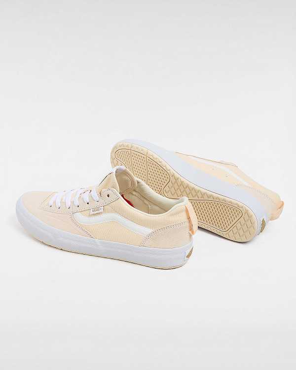 Men Vans Lizzie Low Skate Shoes Beige Malaysia | VN0293875