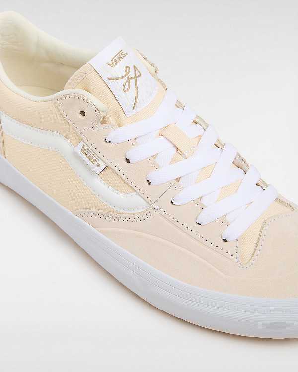 Men Vans Lizzie Low Skate Shoes Beige Malaysia | VN0293875