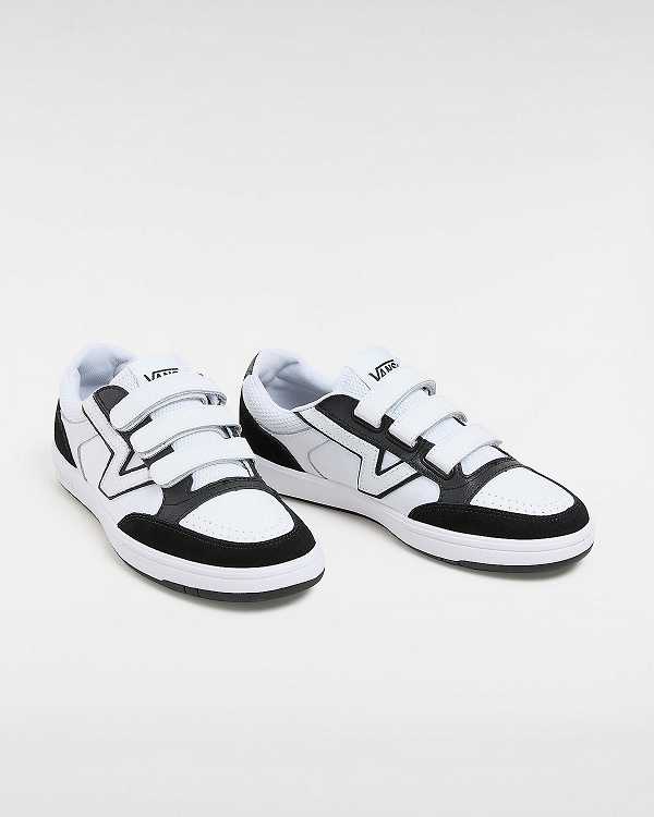 Men Vans Lowland ComfyCush Hook And Loop Tennis Shoes Black Malaysia | VN5902637