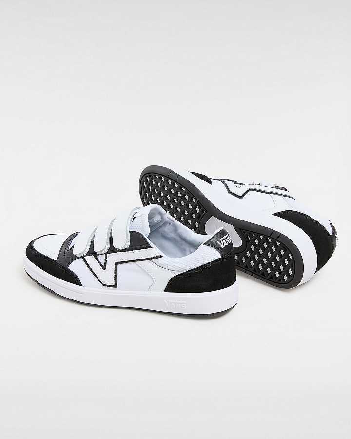 Men Vans Lowland ComfyCush Hook And Loop Tennis Shoes Black Malaysia | VN5902637