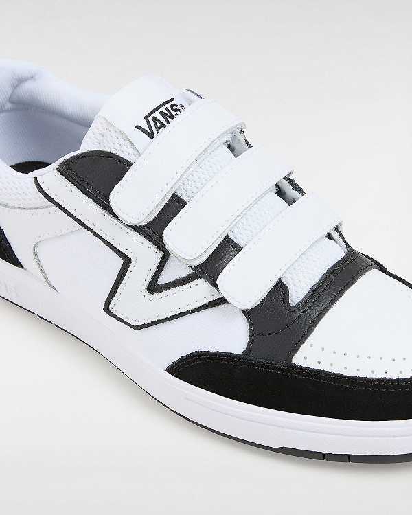 Men Vans Lowland ComfyCush Hook And Loop Tennis Shoes Black Malaysia | VN5902637