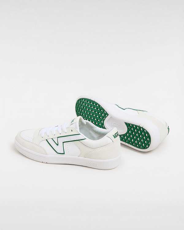 Men Vans Lowland ComfyCush Tennis Shoes Green / White Malaysia | VN9704125