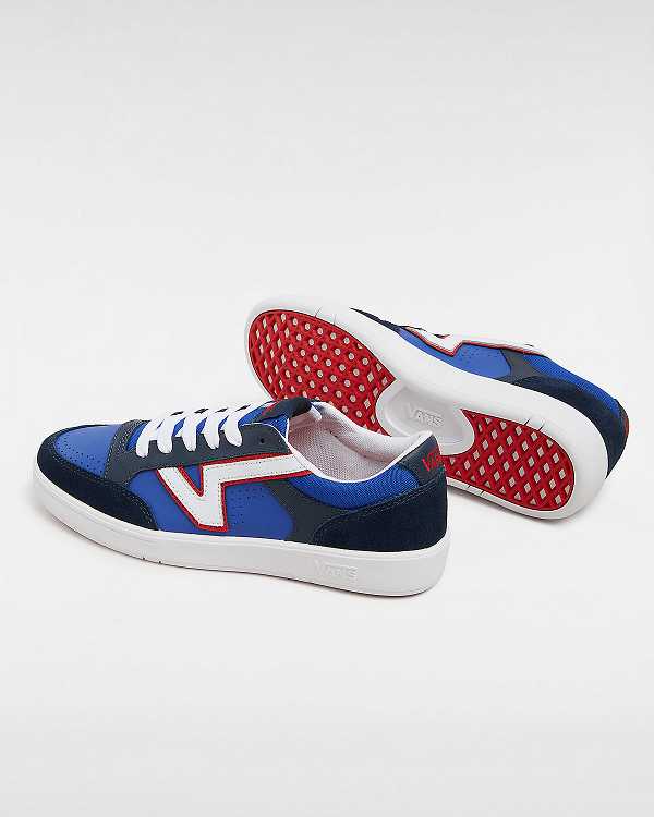 Men Vans Lowland ComfyCush Tennis Shoes Blue Malaysia | VN4981375