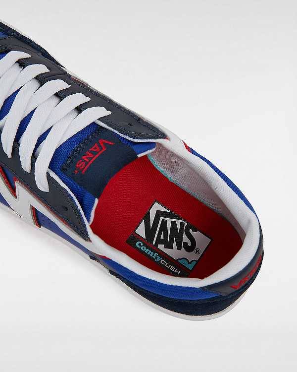 Men Vans Lowland ComfyCush Tennis Shoes Blue Malaysia | VN4981375