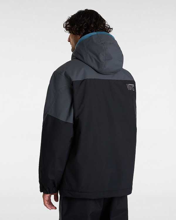 Men Vans MTE Hellbound Snowboard Jacket Black Malaysia | VN7280439